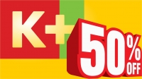 K+ khuyến Mãi 50% Từ 29/3-9/4/2017